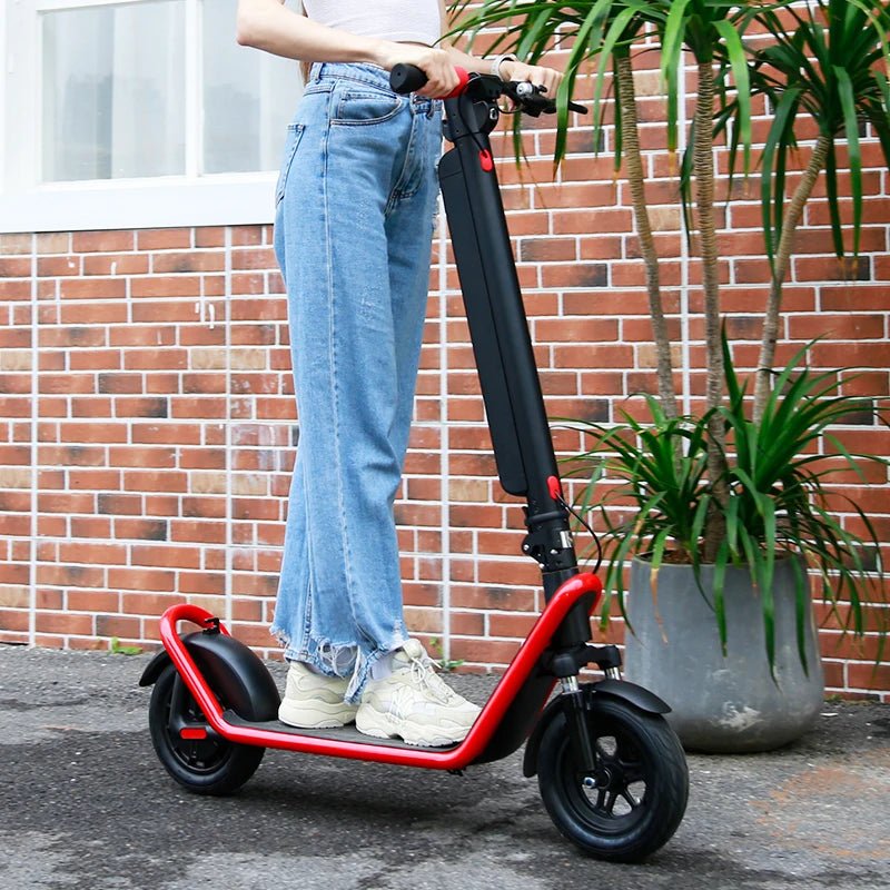 E Scooter With 10 Inch Fat Tire Adults Kick Escooter Fast Folding Off Road Electric Scooters With Double Suspension - Cozy & Co. Market