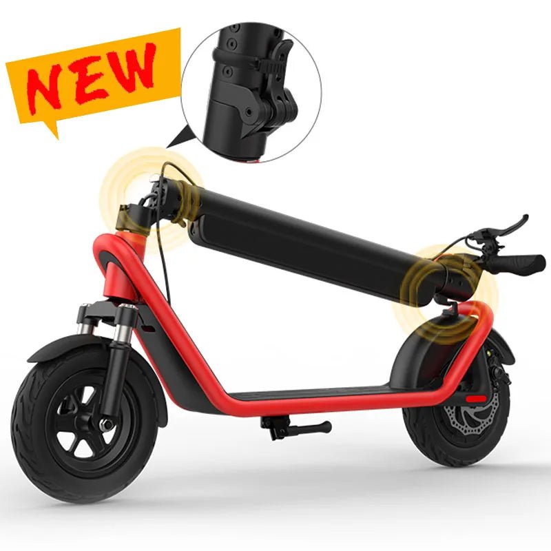 E Scooter With 10 Inch Fat Tire Adults Kick Escooter Fast Folding Off Road Electric Scooters With Double Suspension - Cozy & Co. Market