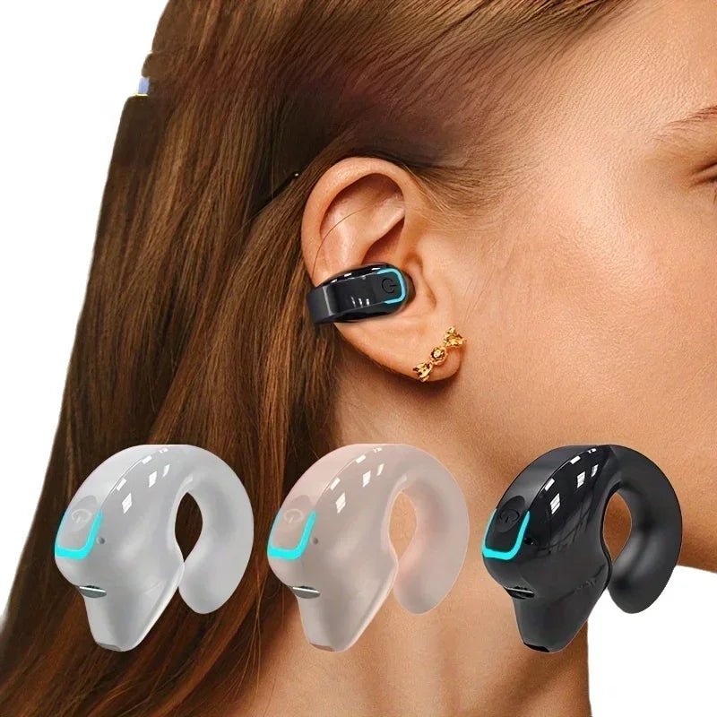 Earphone Clip Wireless Bluetooth Headphone Bone Conduction Headset High Quality TWS Auriculares Sport Noise Canceling With Mic - Cozy & Co. Market