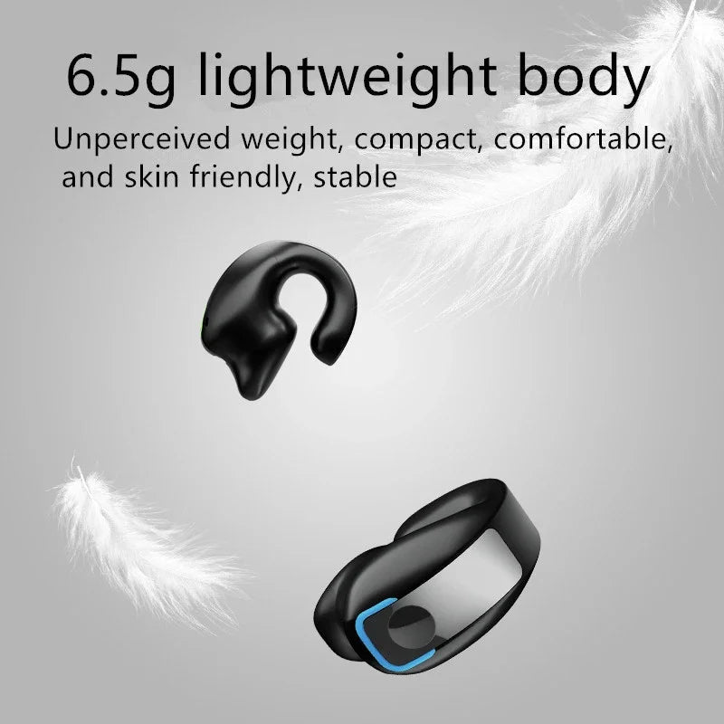 Earphone Clip Wireless Bluetooth Headphone Bone Conduction Headset High Quality TWS Auriculares Sport Noise Canceling With Mic - Cozy & Co. Market