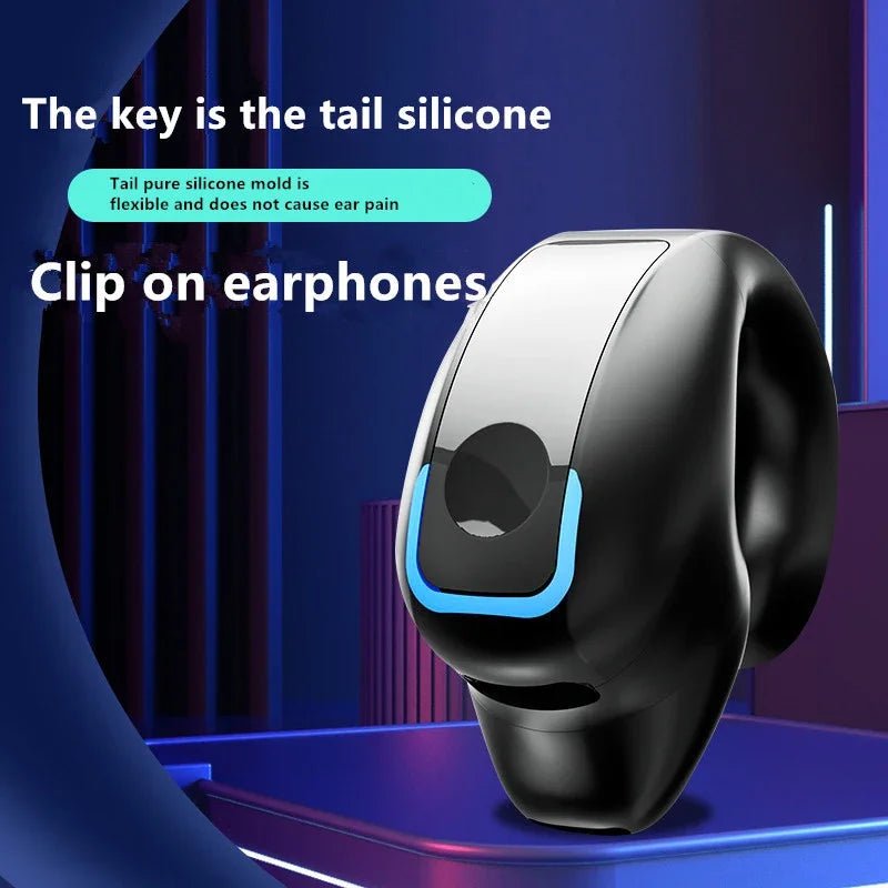 Earphone Clip Wireless Bluetooth Headphone Bone Conduction Headset High Quality TWS Auriculares Sport Noise Canceling With Mic - Cozy & Co. Market