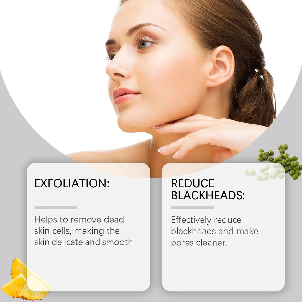 Enzyme Face Wash Powder 75g Gentle Exfoliating Cleanser for Sensitive Skin Removes Dirt Brightens Skin Travel Friendly Formula - Cozy & Co. Market