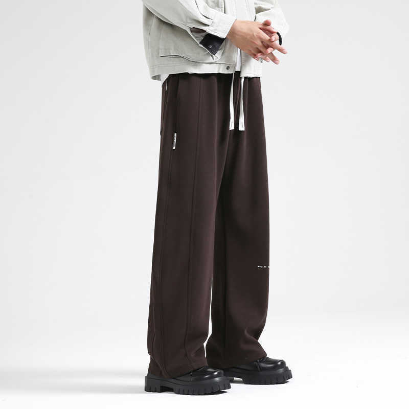 Fall/Winter Machete Pants Men's New Fashionable Brand Loose Wide-leg Sports Pants Sweatshirt Pants Dipper Straight Pants fleece-lined Casual Pants - Cozy & Co. Market