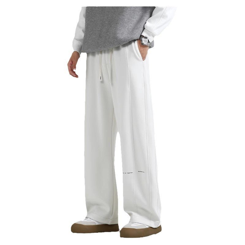 Fall/Winter Machete Pants Men's New Fashionable Brand Loose Wide-leg Sports Pants Sweatshirt Pants Dipper Straight Pants fleece-lined Casual Pants - Cozy & Co. Market