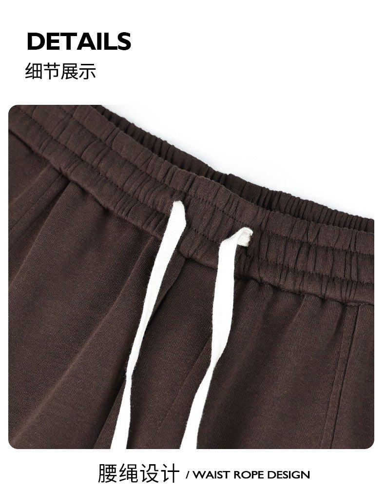 Fall/Winter Machete Pants Men's New Fashionable Brand Loose Wide-leg Sports Pants Sweatshirt Pants Dipper Straight Pants fleece-lined Casual Pants - Cozy & Co. Market