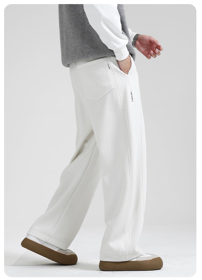 Fall/Winter Machete Pants Men's New Fashionable Brand Loose Wide-leg Sports Pants Sweatshirt Pants Dipper Straight Pants fleece-lined Casual Pants - Cozy & Co. Market