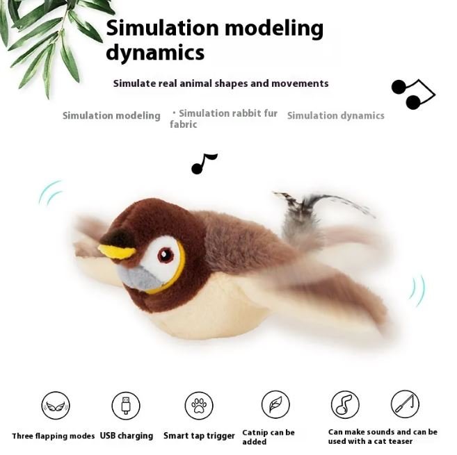 Flapping Bird Cat Toy - Cozy & Co. Market