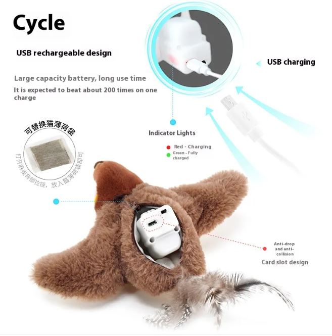 Flapping Bird Cat Toy - Cozy & Co. Market