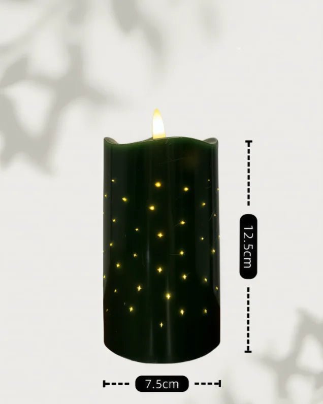 Flickering LED Flameless 3D CandlesRemote Control Paraffin Wax Floating Home Decoration Votive LED Candles for Holiday Use - Cozy & Co. Market