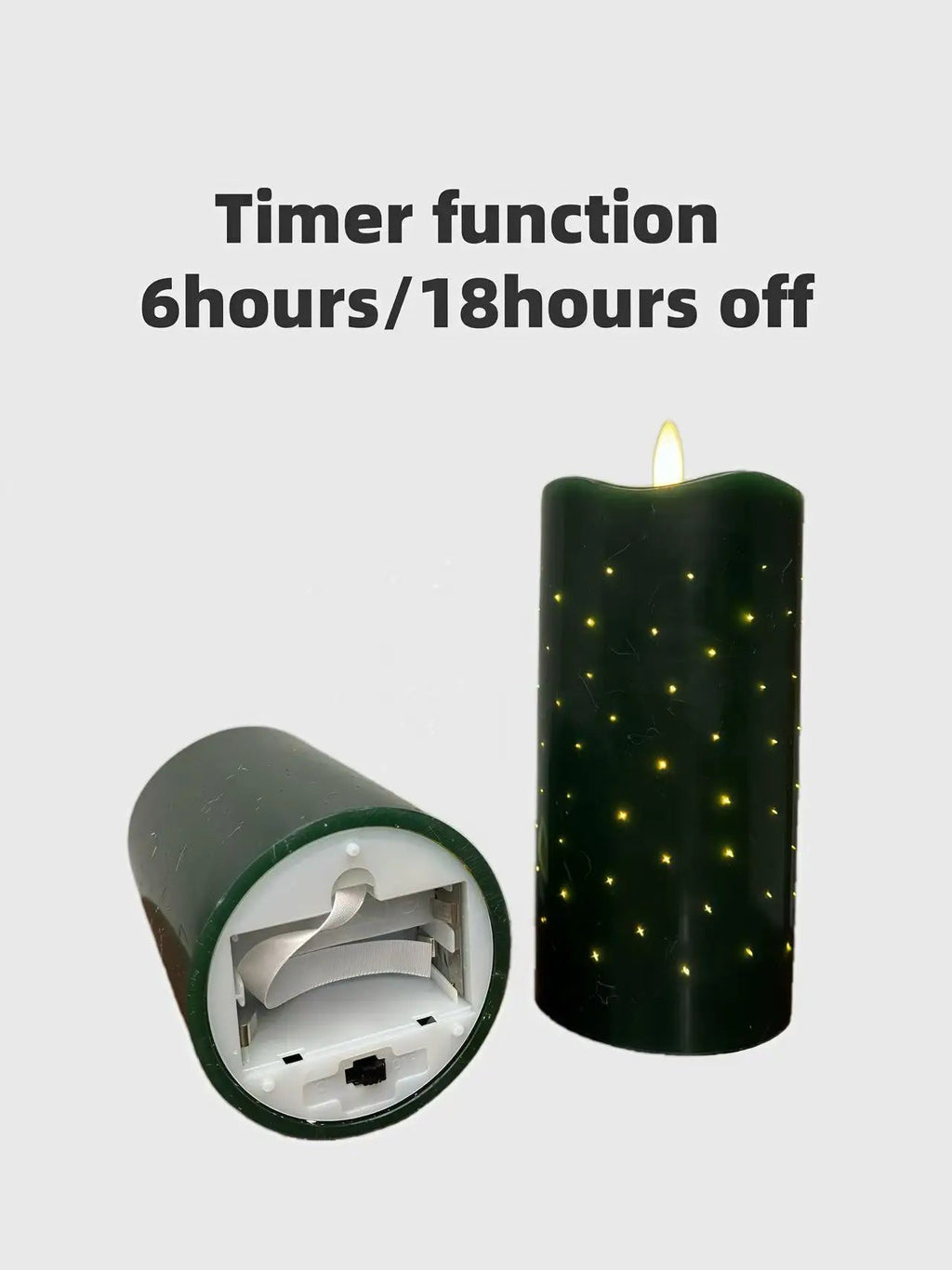 Flickering LED Flameless 3D CandlesRemote Control Paraffin Wax Floating Home Decoration Votive LED Candles for Holiday Use - Cozy & Co. Market