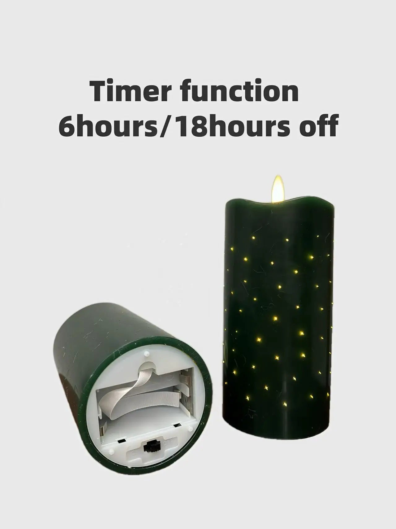 Flickering LED Flameless 3D CandlesRemote Control Paraffin Wax Floating Home Decoration Votive LED Candles for Holiday Use - Cozy & Co. Market