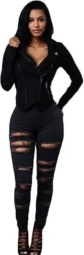 For Dickies Delivery Women's Elastic Pencil Pants High Waist Ladies Jeans with Bootstrap Design Breathable Fashion Leggings - Cozy & Co. Market