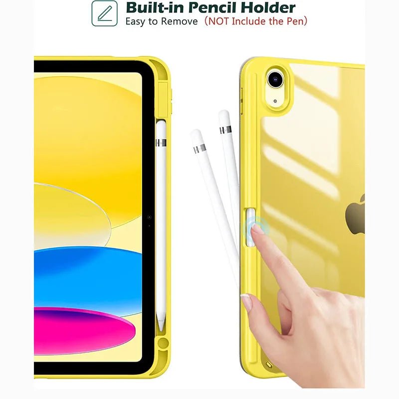 For iPad 10th 11th Generation 2022 Case with Pencil Holder Hybrid Slim Tri-fold Stand Protective Cover - Cozy & Co. Market