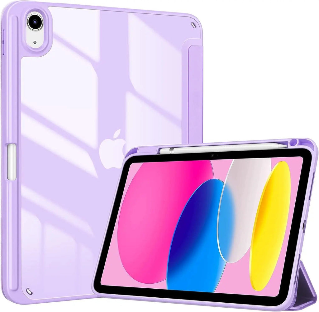 For iPad 10th 11th Generation 2022 Case with Pencil Holder Hybrid Slim Tri-fold Stand Protective Cover - Cozy & Co. Market