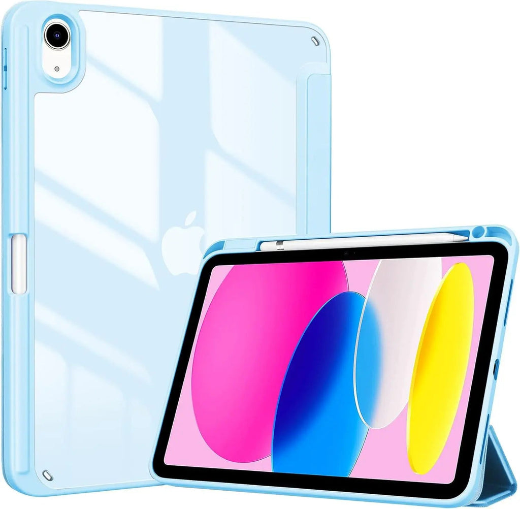 For iPad 10th 11th Generation 2022 Case with Pencil Holder Hybrid Slim Tri-fold Stand Protective Cover - Cozy & Co. Market