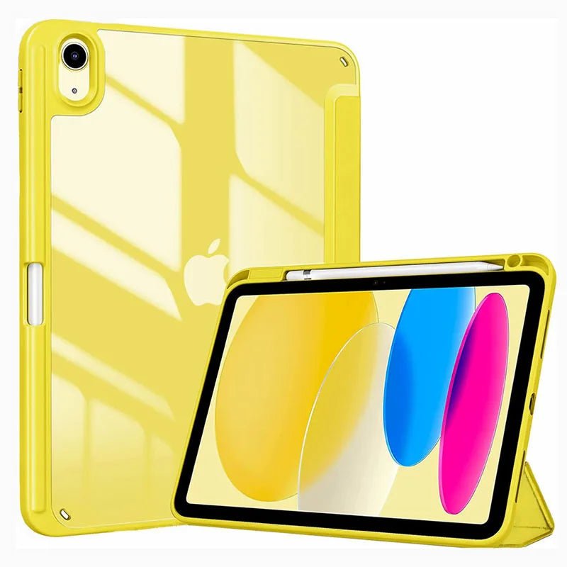 For iPad 10th 11th Generation 2022 Case with Pencil Holder Hybrid Slim Tri-fold Stand Protective Cover - Cozy & Co. Market
