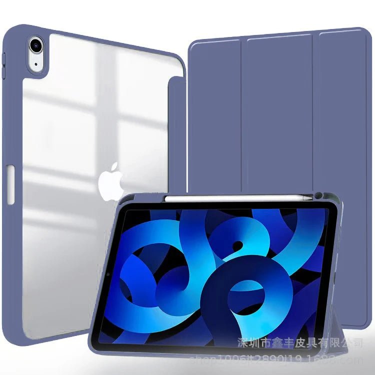 For iPad 10th 11th Generation 2022 Case with Pencil Holder Hybrid Slim Tri-fold Stand Protective Cover - Cozy & Co. Market