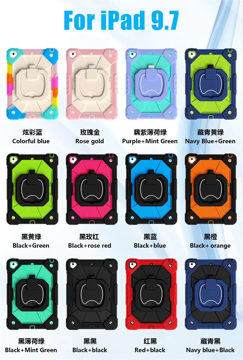 For iPad A16 11th 10th 10.2 9th 8th 7th 9.7 6th Generation Case Shockproof Tablet Cover For iPad Air 7 6 5 4 10.9 3 Pro 11 Funda - Cozy & Co. Market