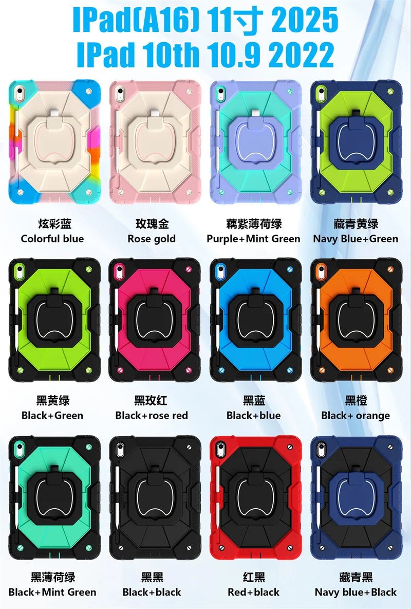 For iPad A16 11th 10th 10.2 9th 8th 7th 9.7 6th Generation Case Shockproof Tablet Cover For iPad Air 7 6 5 4 10.9 3 Pro 11 Funda - Cozy & Co. Market