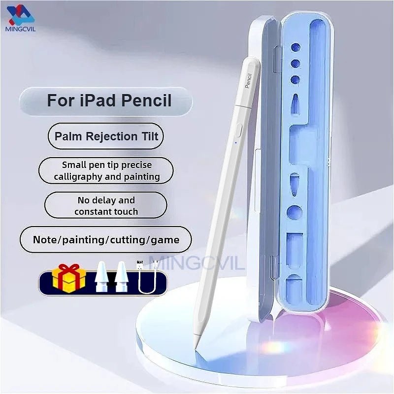 For iPad Pencil 2025 M4 Stylus Pen for Air 6 M2 Pro M3 with Palm Rejection Tilt for iPad Pro 11 12.9 13 7/8/9/10/11th mini 5 6 7 - Cozy & Co. Market