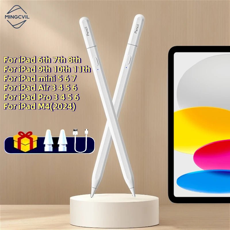 For iPad Pencil 2025 M4 Stylus Pen for Air 6 M2 Pro M3 with Palm Rejection Tilt for iPad Pro 11 12.9 13 7/8/9/10/11th mini 5 6 7 - Cozy & Co. Market