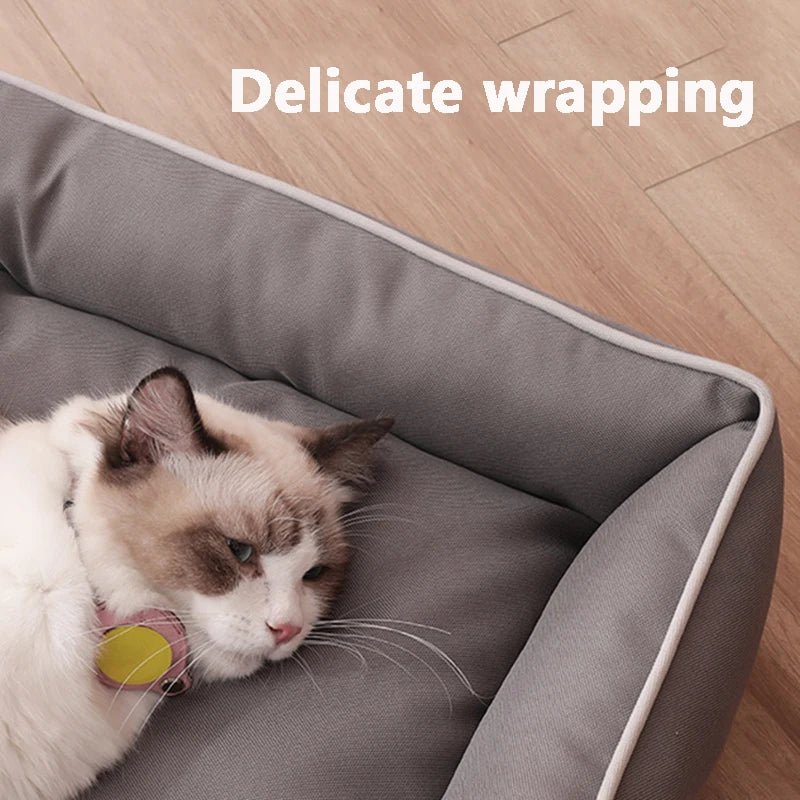 Four Season Square Dog Bed for Large Dog Mattress Bite-resistant Cat Bed Soft Thickened Dog Bed Waterproof Sofa Pet House - Cozy & Co. Market