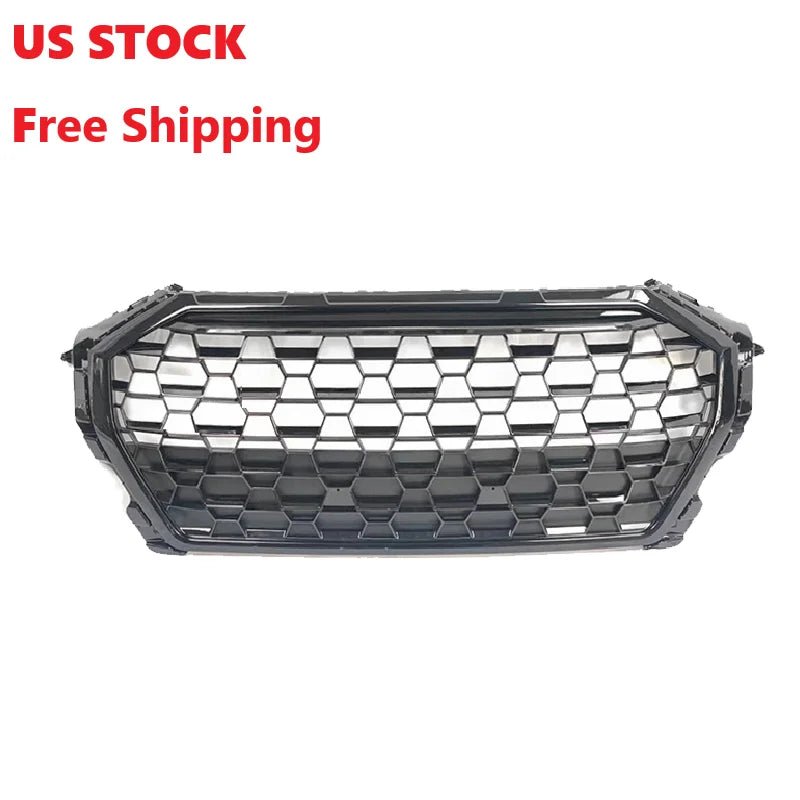 Free Shipping Car2020-2023 RSQ3 Style Front Bumper Grille Honeycomb Black Front Grille for Audi Q3 SQ3 F3 2020 2021 2022 2023 - Cozy & Co. Market
