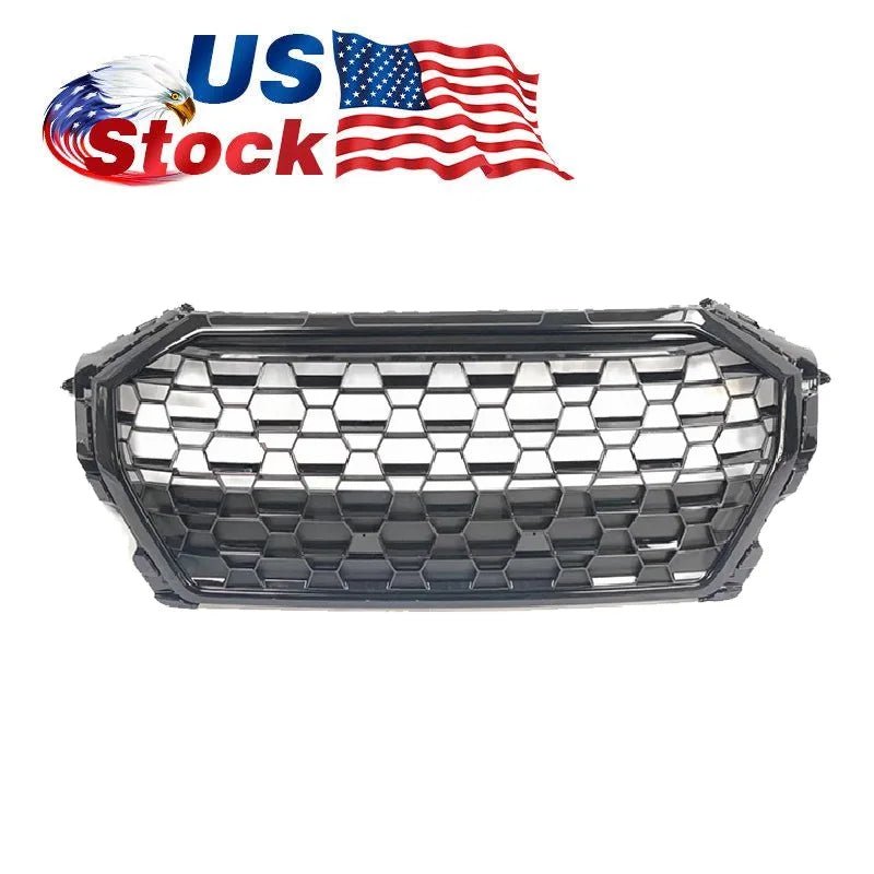 Free Shipping Car2020-2023 RSQ3 Style Front Bumper Grille Honeycomb Black Front Grille for Audi Q3 SQ3 F3 2020 2021 2022 2023 - Cozy & Co. Market