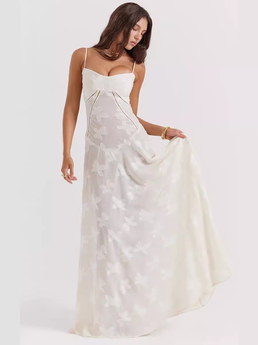 French Style Strap Niche Lace Sling dress Women's New Fashion Autumn Fairy Skirt Holiday Casual Mid-length - Cozy & Co. Market
