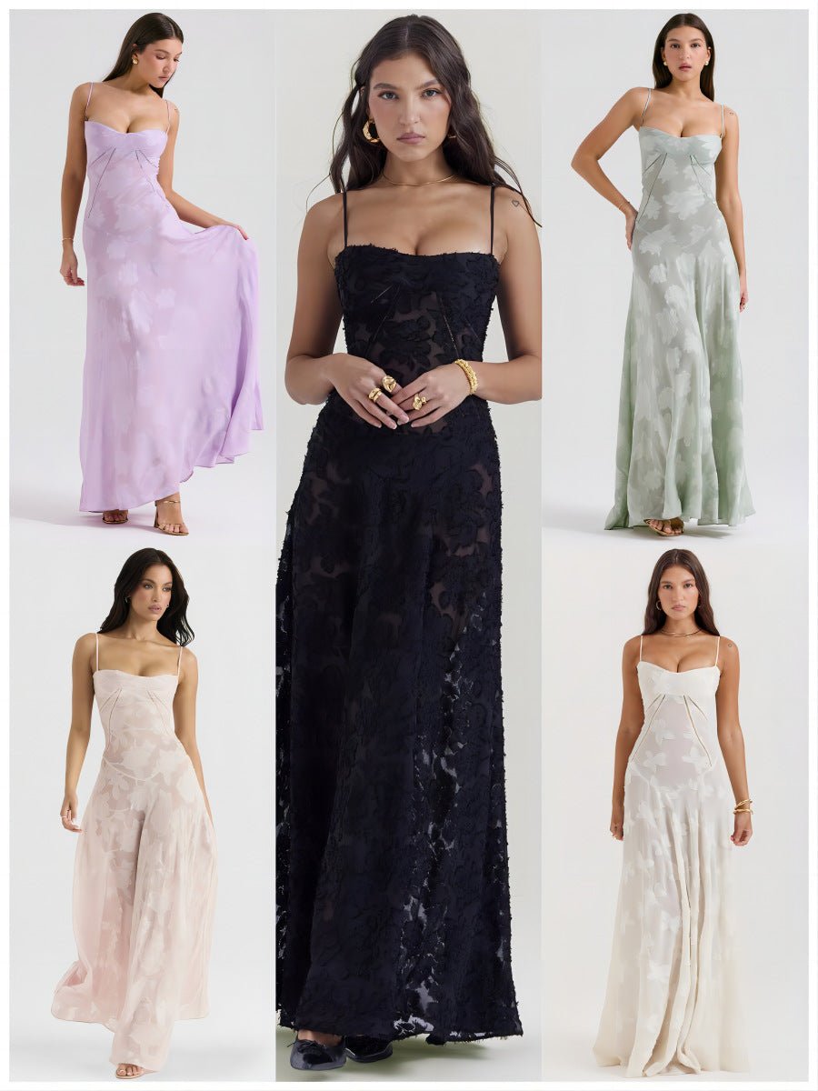 French Style Strap Niche Lace Sling dress Women's New Fashion Autumn Fairy Skirt Holiday Casual Mid-length - Cozy & Co. Market