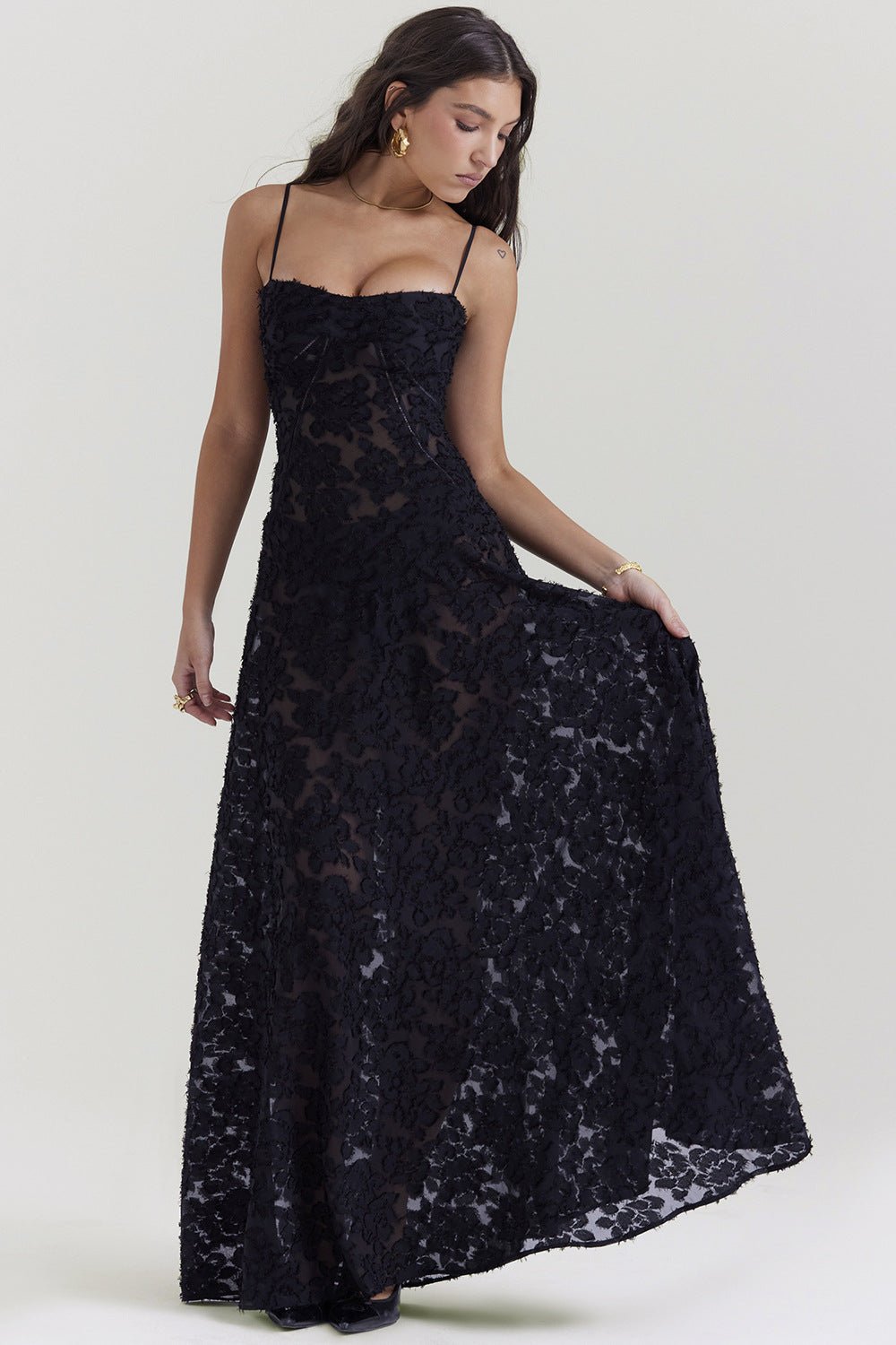 French Style Strap Niche Lace Sling dress Women's New Fashion Autumn Fairy Skirt Holiday Casual Mid-length - Cozy & Co. Market