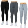 Galaxy 3-Pack Women's Winter Classic Fleece Anti-static Flat Front Jogger Sweatpants (Sizes S-3XL) 100% Polyester Elastic - Cozy & Co. Market