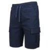 Galaxy Mens Solid Casual Everyday Explorer Cargo Shorts Ultra-Flex Comfort Mid Eco-Friendly Canvas Drawstring Closure Smart Back - Cozy & Co. Market