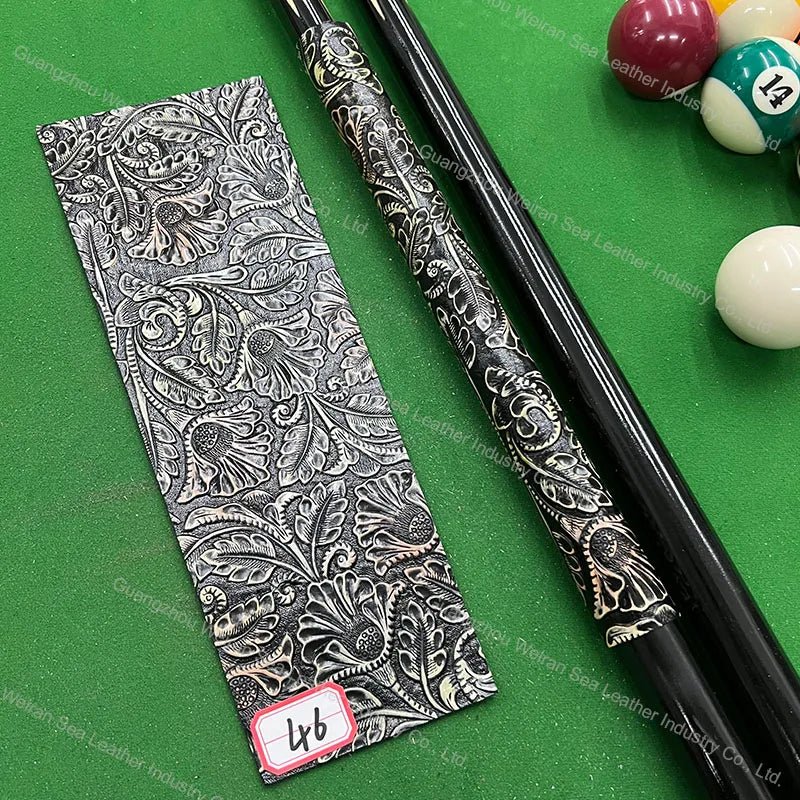 Genuine Cow Skin Pool Billiards Cue Grips Non-Slip Protective Sleeve Wrap with Different Print Pattern Genuine Leather Club Wrap - Cozy & Co. Market