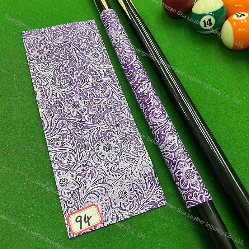 Genuine Cow Skin Pool Billiards Cue Grips Non-Slip Protective Sleeve Wrap with Different Print Pattern Genuine Leather Club Wrap - Cozy & Co. Market