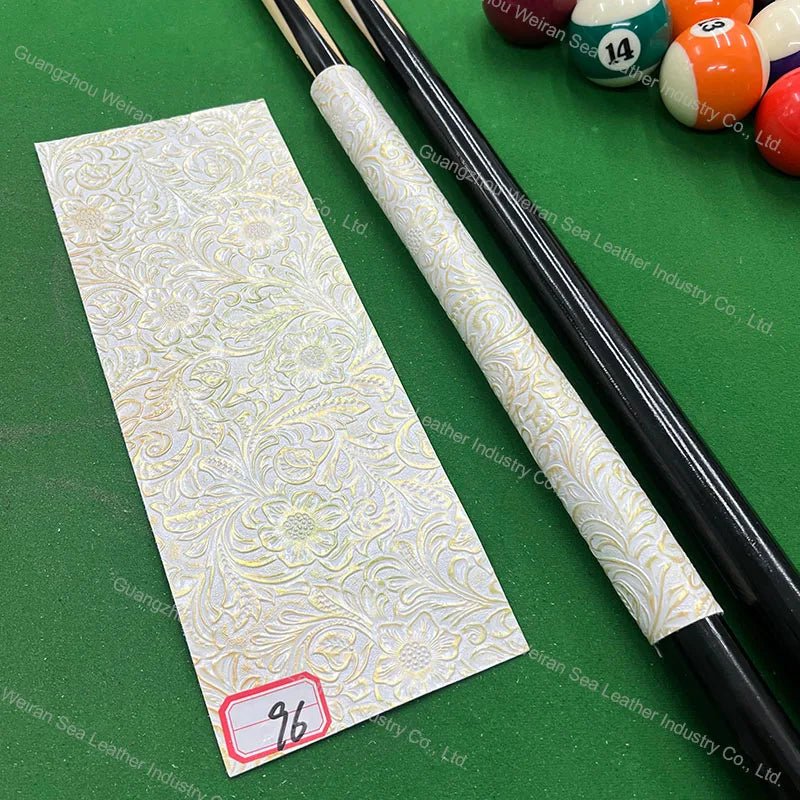 Genuine Cow Skin Pool Billiards Cue Grips Non-Slip Protective Sleeve Wrap with Different Print Pattern Genuine Leather Club Wrap - Cozy & Co. Market