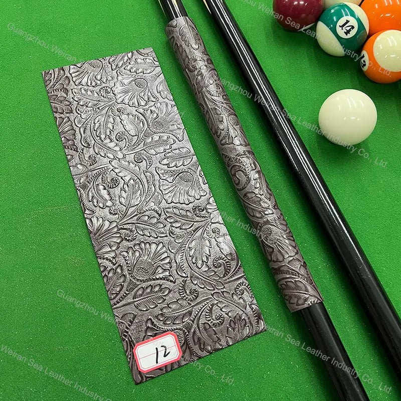 Genuine Cow Skin Pool Billiards Cue Grips Non-Slip Protective Sleeve Wrap with Different Print Pattern Genuine Leather Club Wrap - Cozy & Co. Market