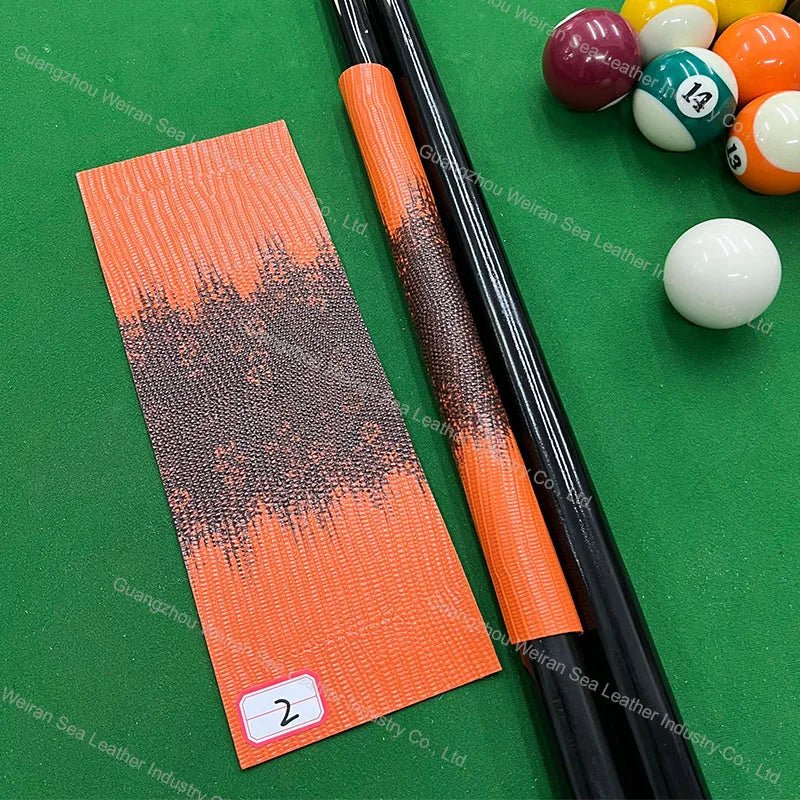 Genuine Cow Skin Pool Billiards Cue Grips Non-Slip Protective Sleeve Wrap with Different Print Pattern Genuine Leather Club Wrap - Cozy & Co. Market