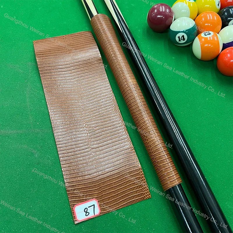 Genuine Cow Skin Pool Billiards Cue Grips Non-Slip Protective Sleeve Wrap with Different Print Pattern Genuine Leather Club Wrap - Cozy & Co. Market