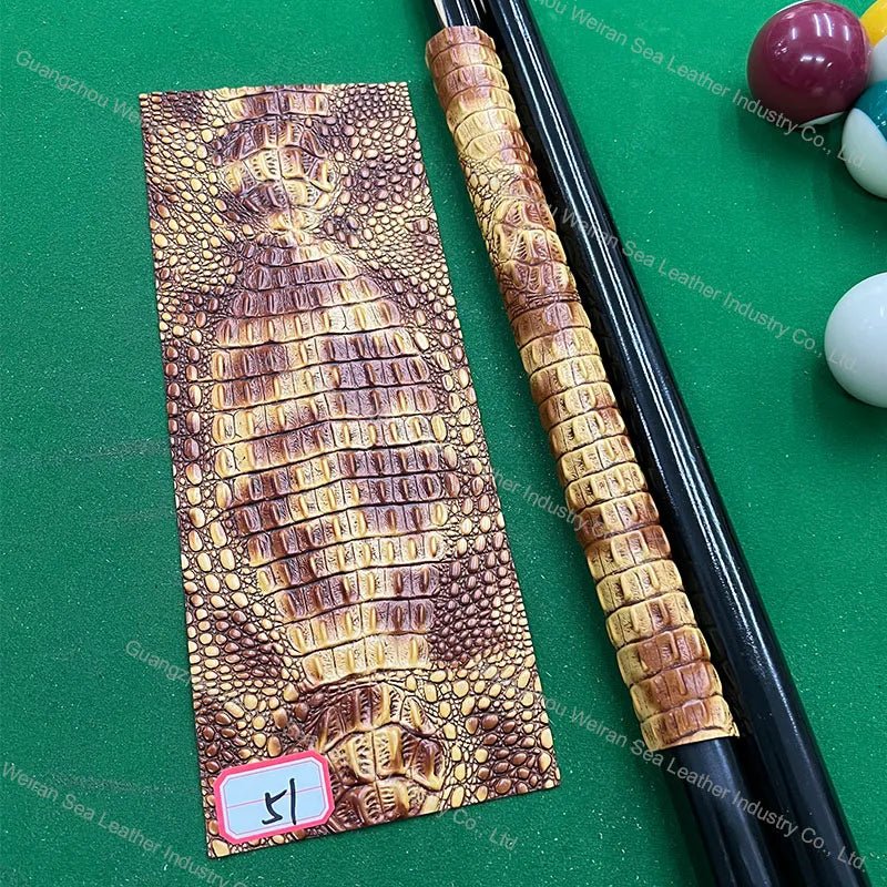 Genuine Cow Skin Pool Billiards Cue Grips Non-Slip Protective Sleeve Wrap with Different Print Pattern Genuine Leather Club Wrap - Cozy & Co. Market
