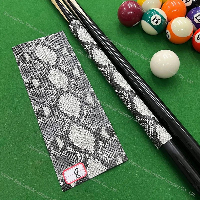 Genuine Cow Skin Pool Billiards Cue Grips Non-Slip Protective Sleeve Wrap with Different Print Pattern Genuine Leather Club Wrap - Cozy & Co. Market