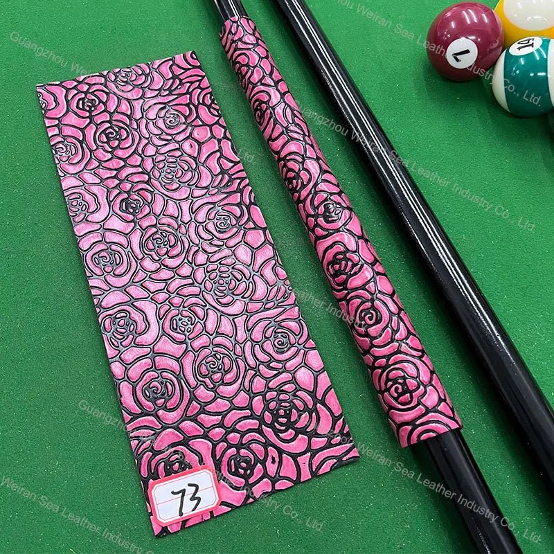 Genuine Cow Skin Pool Billiards Cue Grips Non-Slip Protective Sleeve Wrap with Different Print Pattern Genuine Leather Club Wrap - Cozy & Co. Market