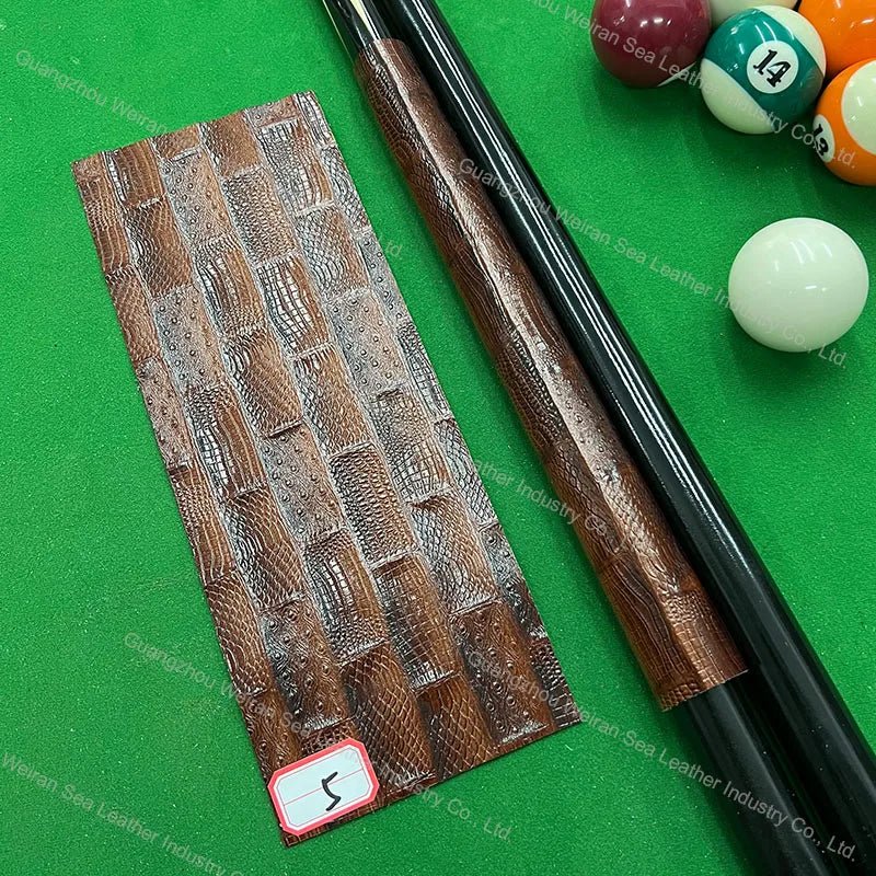 Genuine Cow Skin Pool Billiards Cue Grips Non-Slip Protective Sleeve Wrap with Different Print Pattern Genuine Leather Club Wrap - Cozy & Co. Market