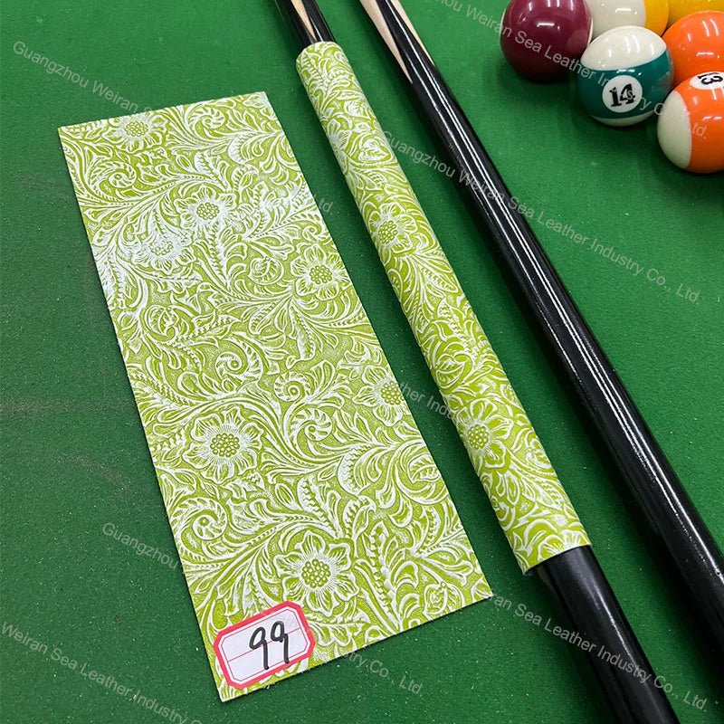 Genuine Cow Skin Pool Billiards Cue Grips Non-Slip Protective Sleeve Wrap with Different Print Pattern Genuine Leather Club Wrap - Cozy & Co. Market