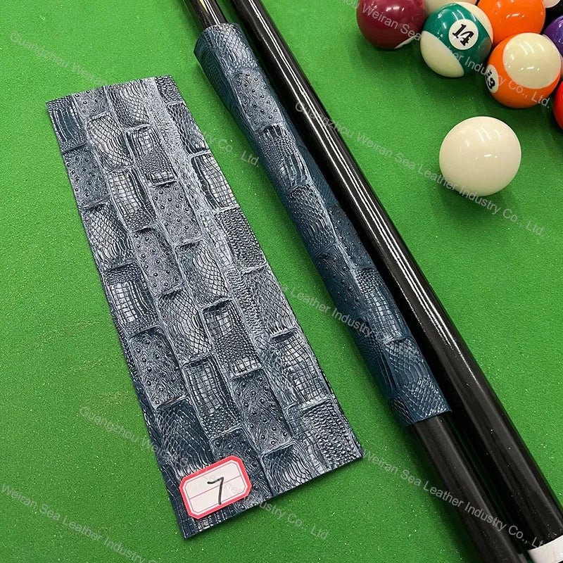 Genuine Cow Skin Pool Billiards Cue Grips Non-Slip Protective Sleeve Wrap with Different Print Pattern Genuine Leather Club Wrap - Cozy & Co. Market