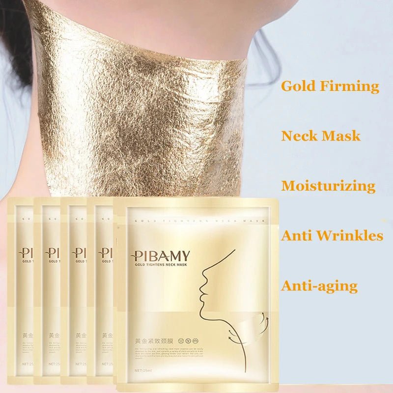 Gold Firming Neck Mask Moisturizing Anti Wrinkles Anti-aging skincare Neck Masks Beauty Necks Skin Care Products - Cozy & Co. Market