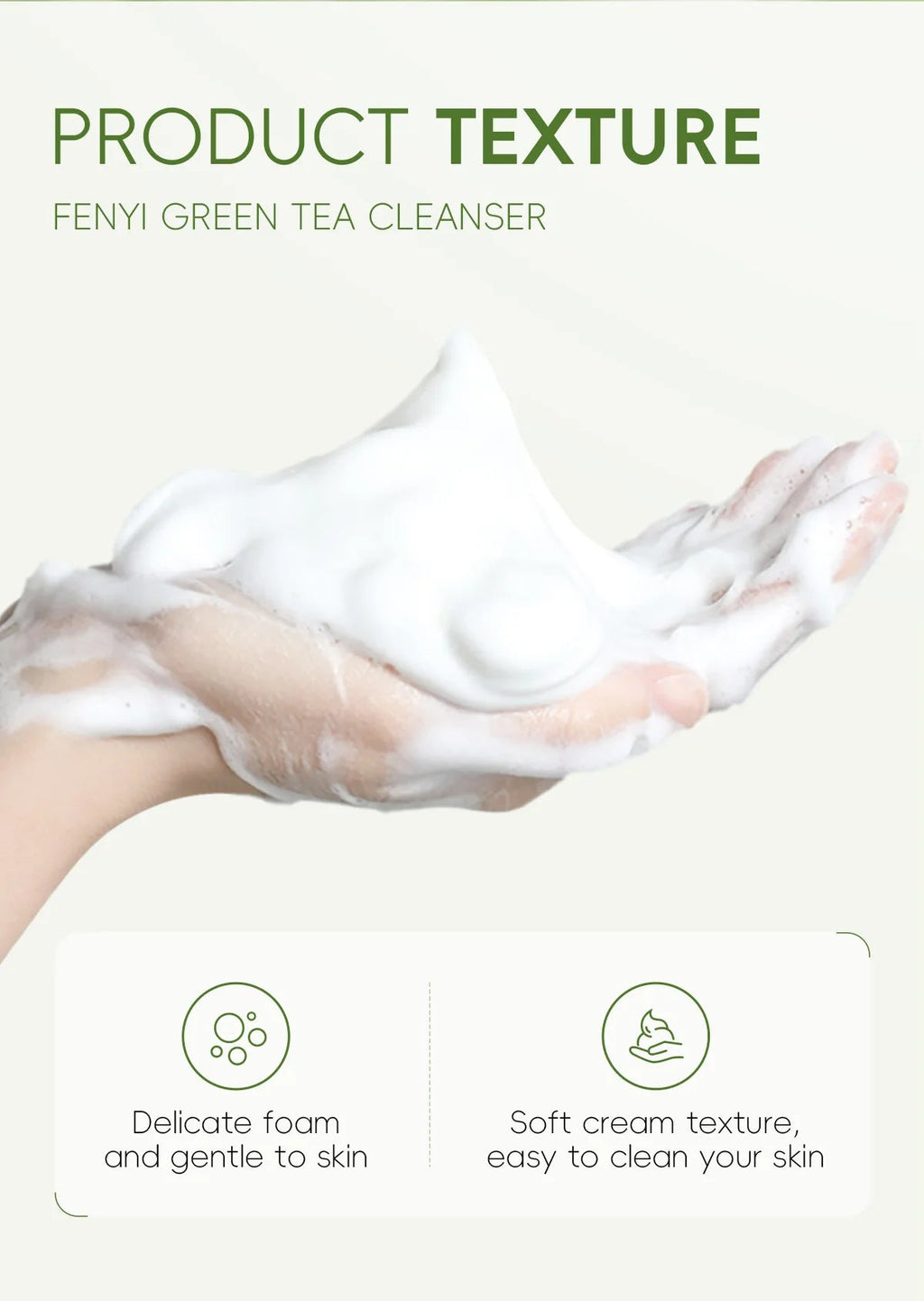 Green Tea Facial Cleanser 50g Skin Deep Cleansing Moisturizing Blackhead Removal Skincare Face Wash Foam Face Cleanser Skin Care - Cozy & Co. Market