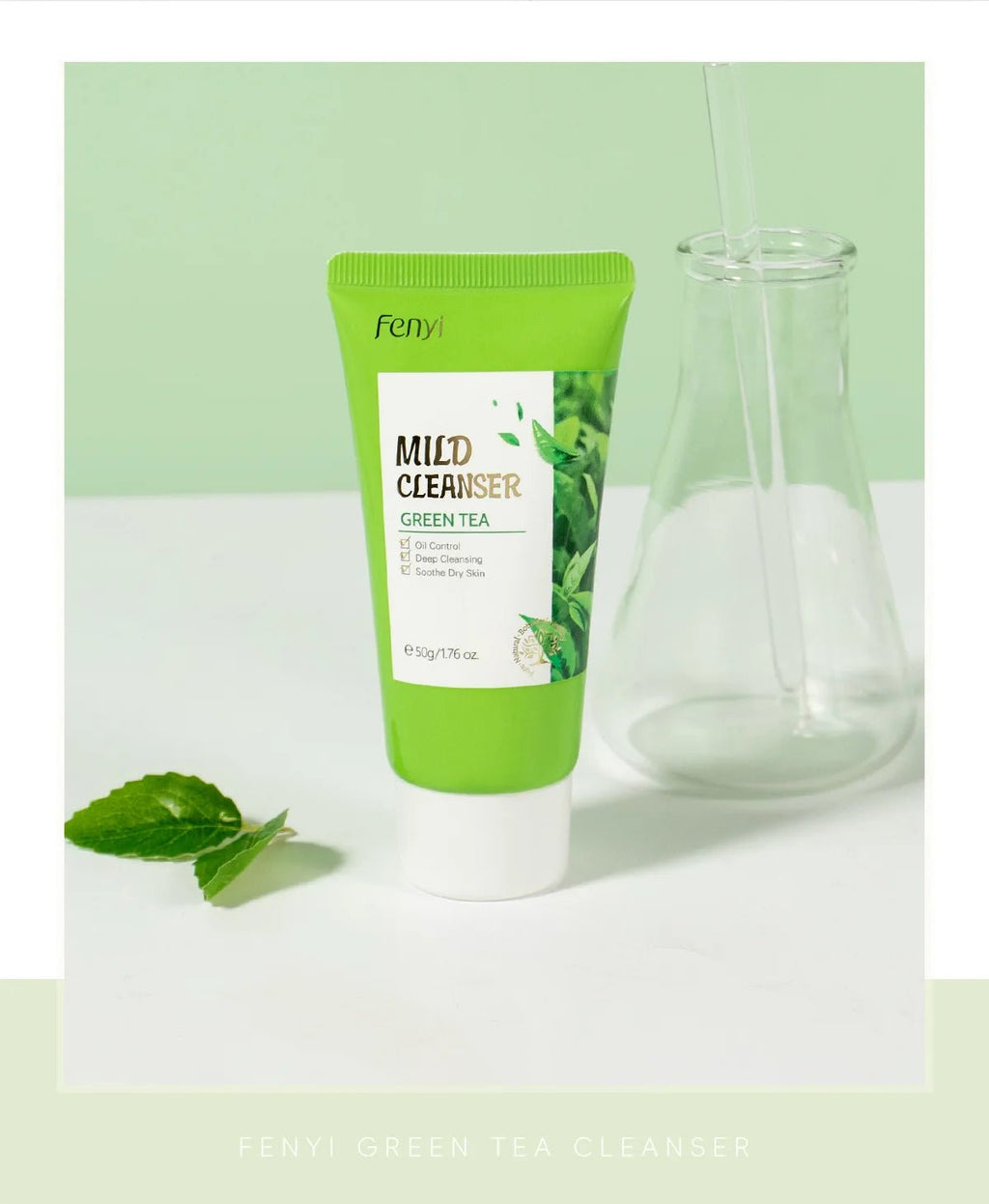 Green Tea Facial Cleanser 50g Skin Deep Cleansing Moisturizing Blackhead Removal Skincare Face Wash Foam Face Cleanser Skin Care - Cozy & Co. Market