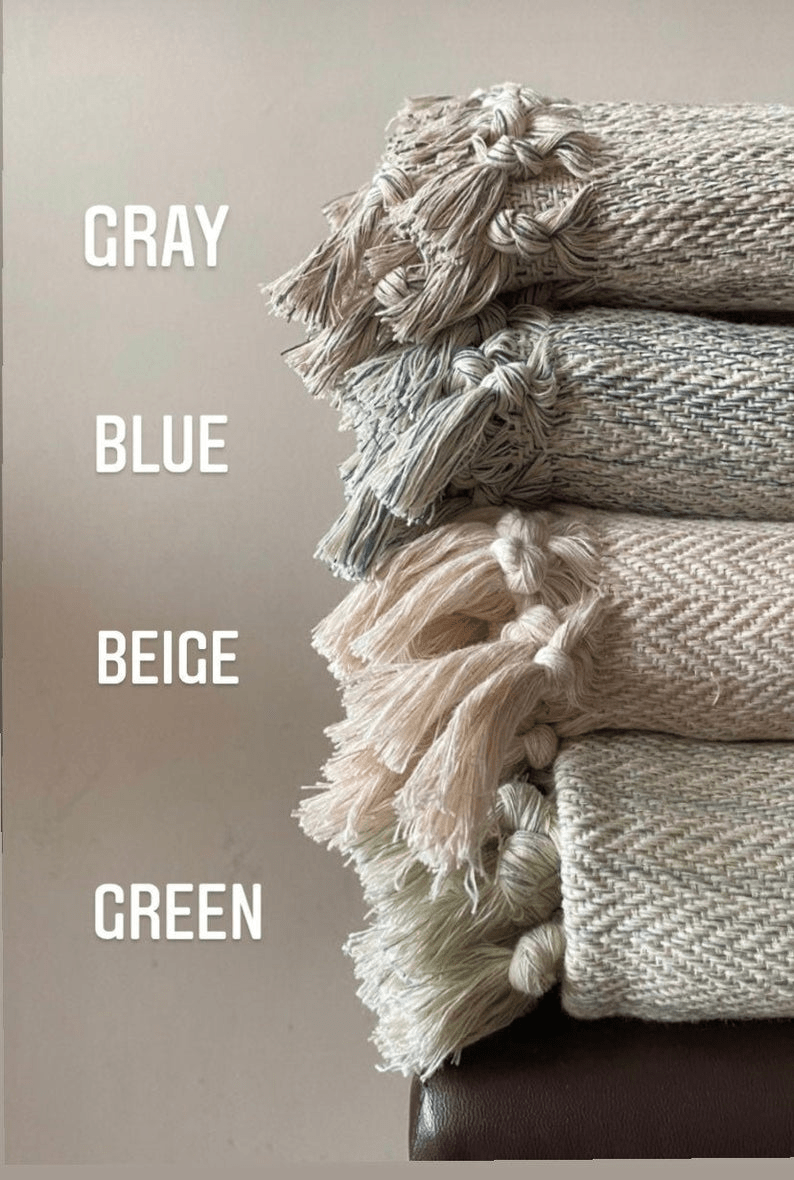 Handwoven blanket "Şirince" - Cozy & Co. Market