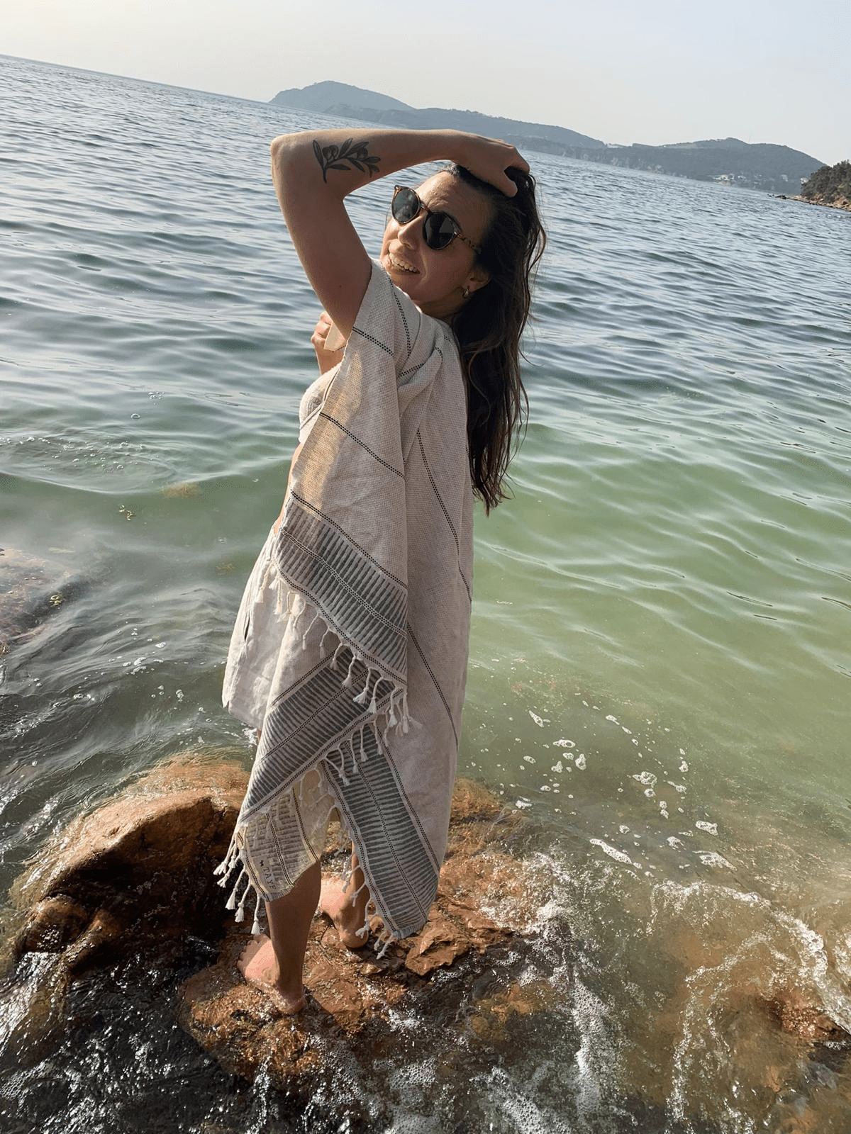 Handwoven Hammam towel "Izmir" - Cozy & Co. Market